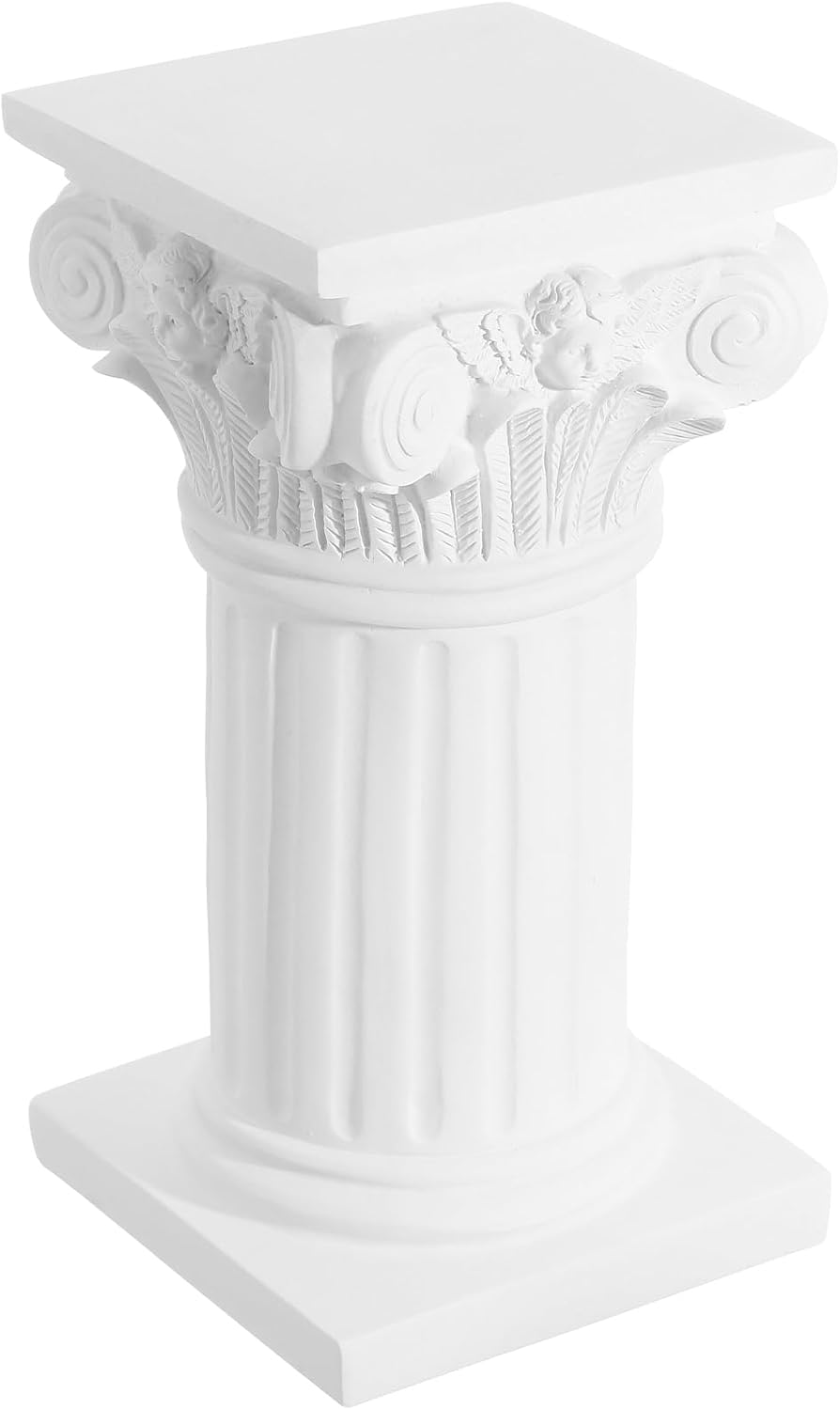 PRETYZOOM Roman Column Sculpture - White Resin Decorative Pillar for Home Wedding Photography and Events - Elegant Classical Design Statue for Decoration