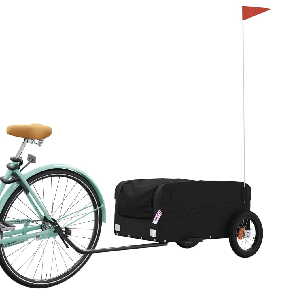 Remolque de Carga para Bicicleta Hierro Negro 30 kg, Remolque Bici Perro, Remolque Bicicleta De Carga - 94038