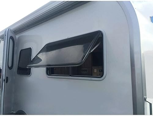 Miniatura 2 de CNCEST Ventana RV con salida de emergencia, marco de aluminio resistente, ventana lateral multifuncional para caravana, caravana, remolque, vehículo