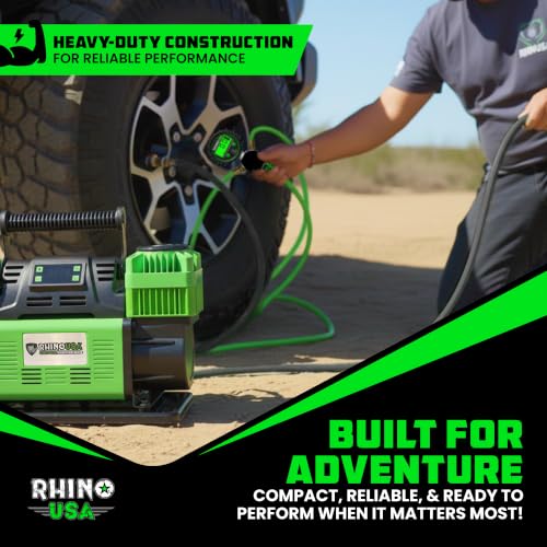 Rhino USA Dual Tire Air Compressor