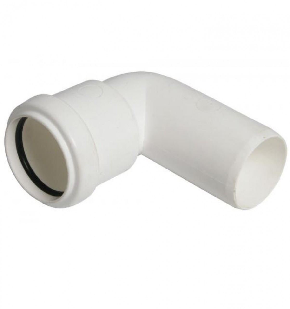 Floplast White Push Fit Waste Bend Swivel - 90 Degree X 32Mm