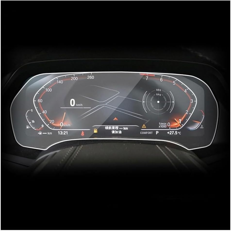 Car Screen Protector for X5M X6M F95 F96 2021 2022, Car Radio Stereo Tempered Glass GPS Foils High Definition Protective Film No Glare Fingerprints Scratch,A