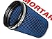 Mortar Aftermarket Auto Air Filter – 6 In Flange ID Car Enthusiast Class Universal Cold Air Intake Gulps in More Air for More Engine Power & Passionate Induction Sound, Length 8 In, Blue