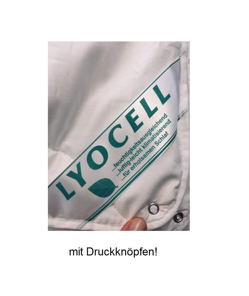 Bach's Betten Welt Lyocell Tencel 4 Jahreszeitendecke Duetto 100% Natur Oeko-Tex Neuheit (135x200 cm)