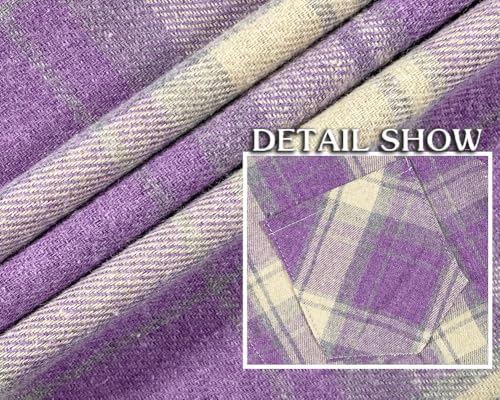 Image of SELINK Girls Long Sleeve Flannel Buffalo Plaid Button Down Shirt | Soft Flannel Fabric,Classic Buffalo Plaid Button Down Collared Blouse For Girls Casual Daily Outfits