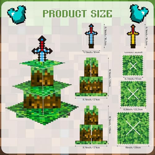 Anime Birthday Party Cupcake Display