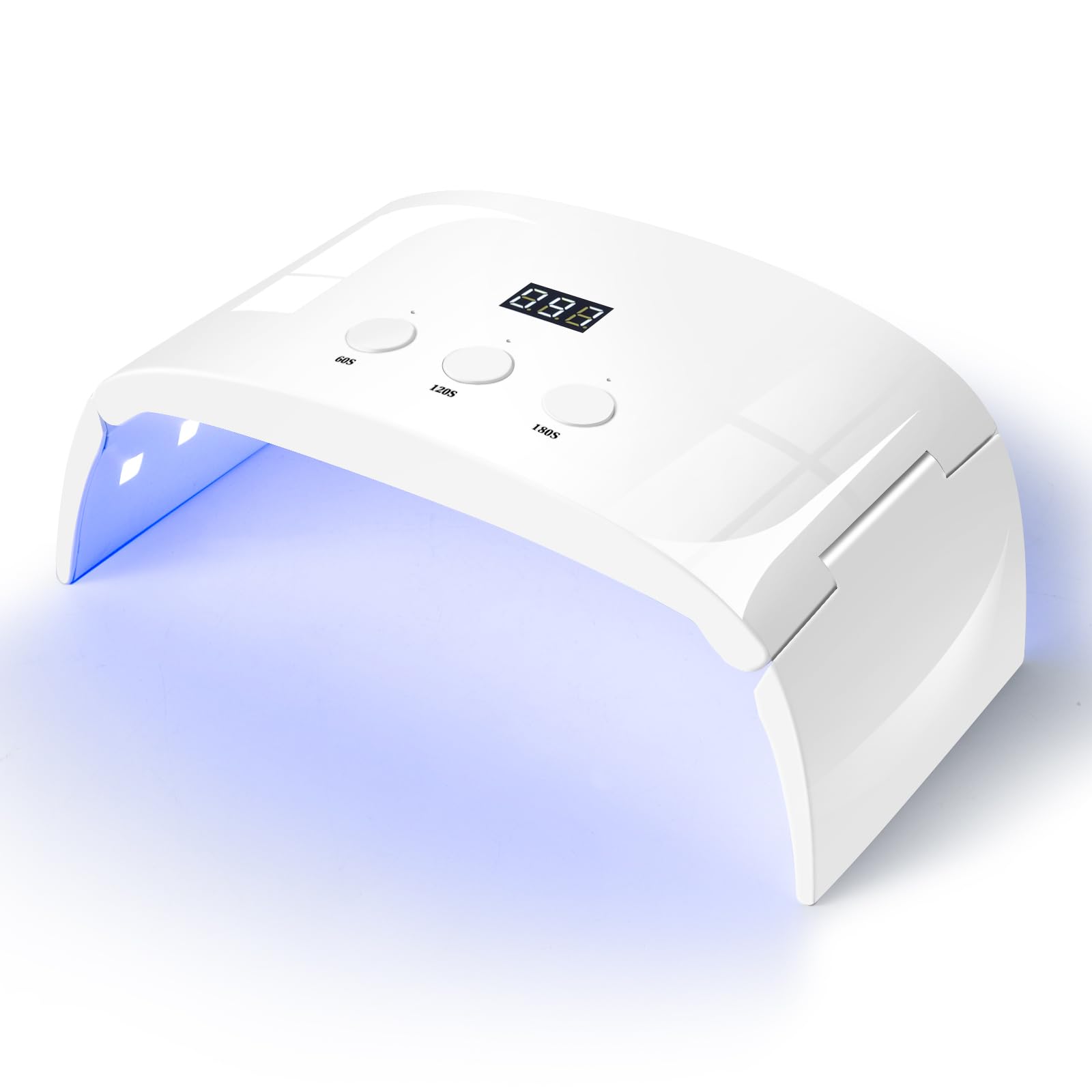 UV Led Nail Lamp Spacious Foldable Curing Light Dryer for Gel Nails Polish(White lamp pro)