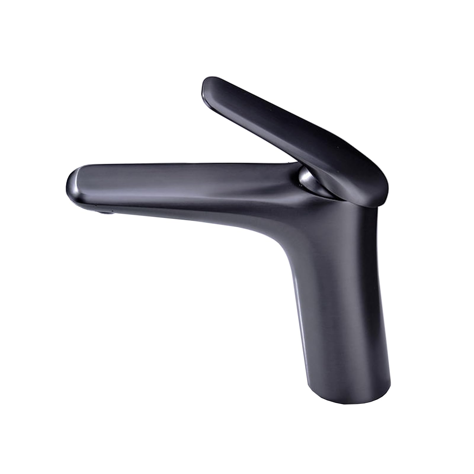 BiaoTeng Waschbecken Hahn Bad grau Einhebelmischer Waschbecken Messing Wasserhahn Bad Waschbecken Wasserhahn Badezimmer, grau