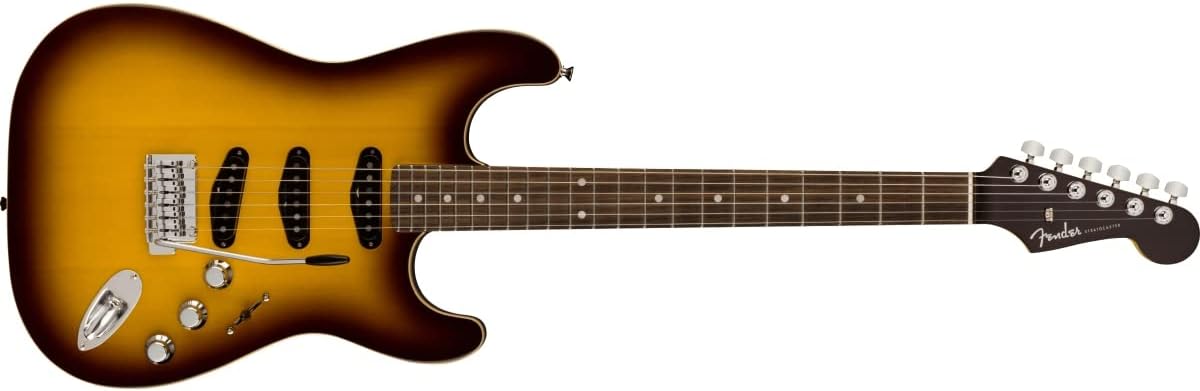 Fender Aerodyne Special Stratocaster Electric Guitar, with 2-Year Warranty, Chocolate Burst, Rosewood Fingerboard
