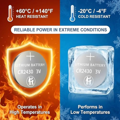 Pila CR2430 Lithium 3V Pack 40 unidades miniatura 6