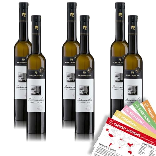 Rheinberg Beerenauslese QmP, süß, sortenreines Weinpaket + VINOX Winecards...