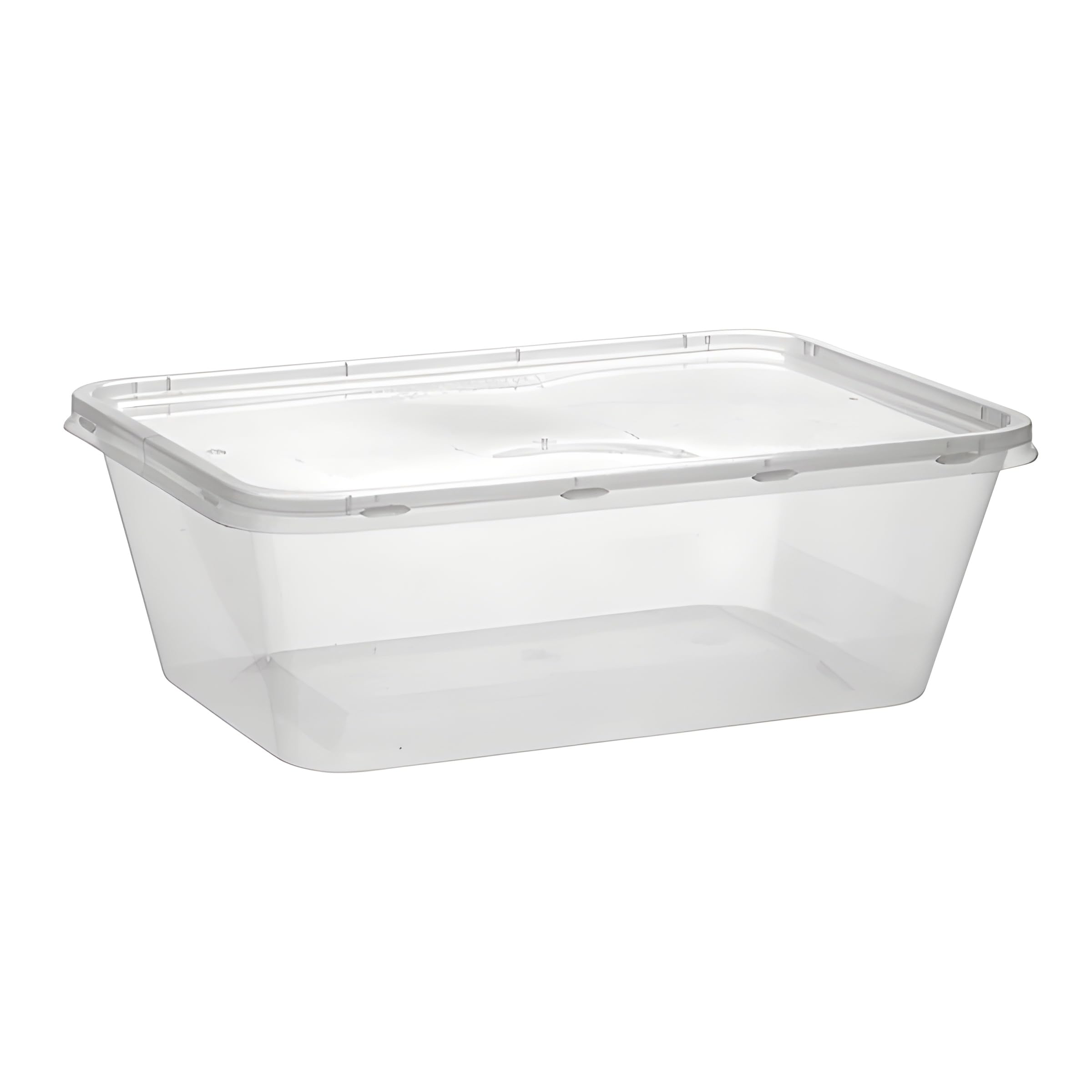 Packlio Transparent 50 750Ml Microwave Containers With Lids | Food Grade Bpa Free Plastic Tubs | Microwave Dishwasher Freezer Safe | Food Storage Meal Prep Lunch Box Kitchen Takeaway