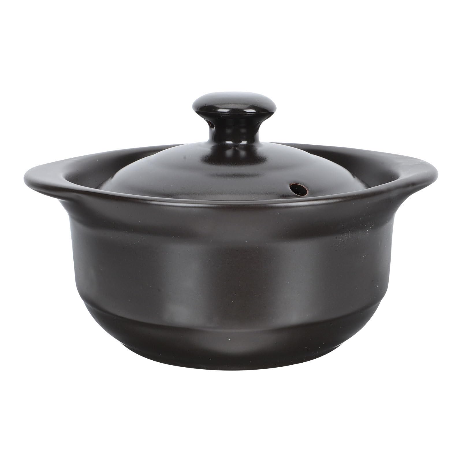 Casserole en céramique noire 1l pour réchauffer vos soupes à domicile