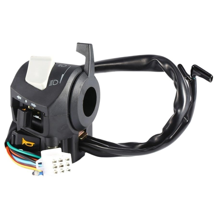 Commodo de guidon robuste avec interrupteur phare et clignotants
