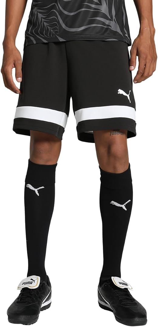 Puma individualRISE Shorts - Pantaloncini Lavorati a Maglia Uomo, Puma Black-Puma White, 658998