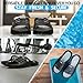 Vertico - Shower Sandals | Slide-On and Comfortable Pool-Side Shoes - Black & Grey (10-11 US)