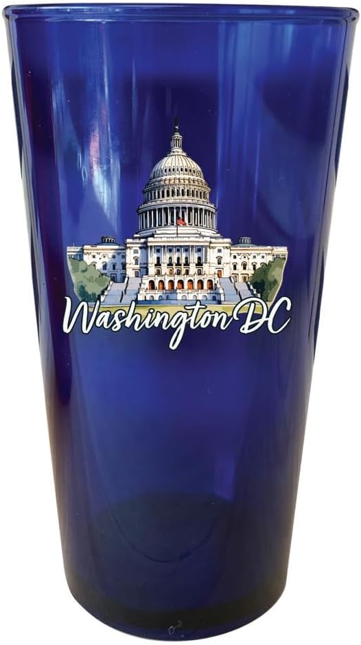 Vasos de Plástico Azul 16 oz Pack de 4