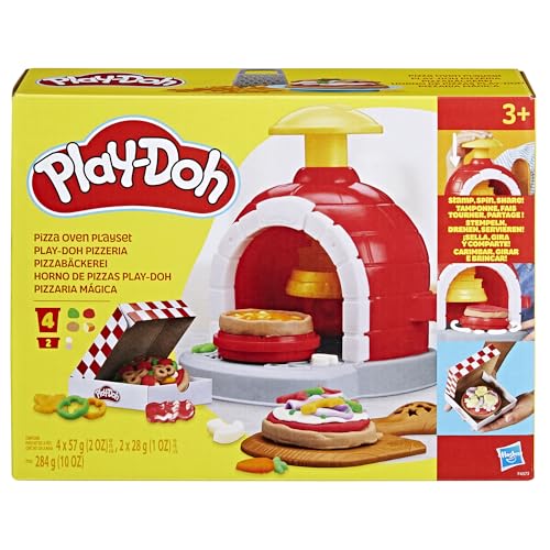 Play-Doh Kitchen Creations Pizzabäckerei, 4 x 57g Dosen und 2 x 28g Dosen Knetmasse… – Ansicht 2