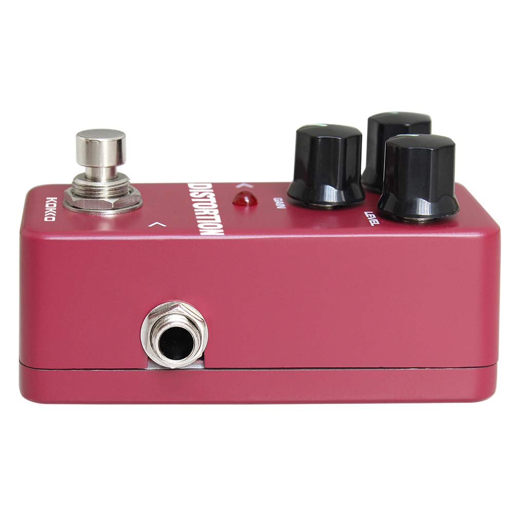 Kokko FDS-2 Pedal de Distorsión – Pedal de Distorsión analógico compacto para guitarra con sonido clásico de alta ganancia y true bypass.
