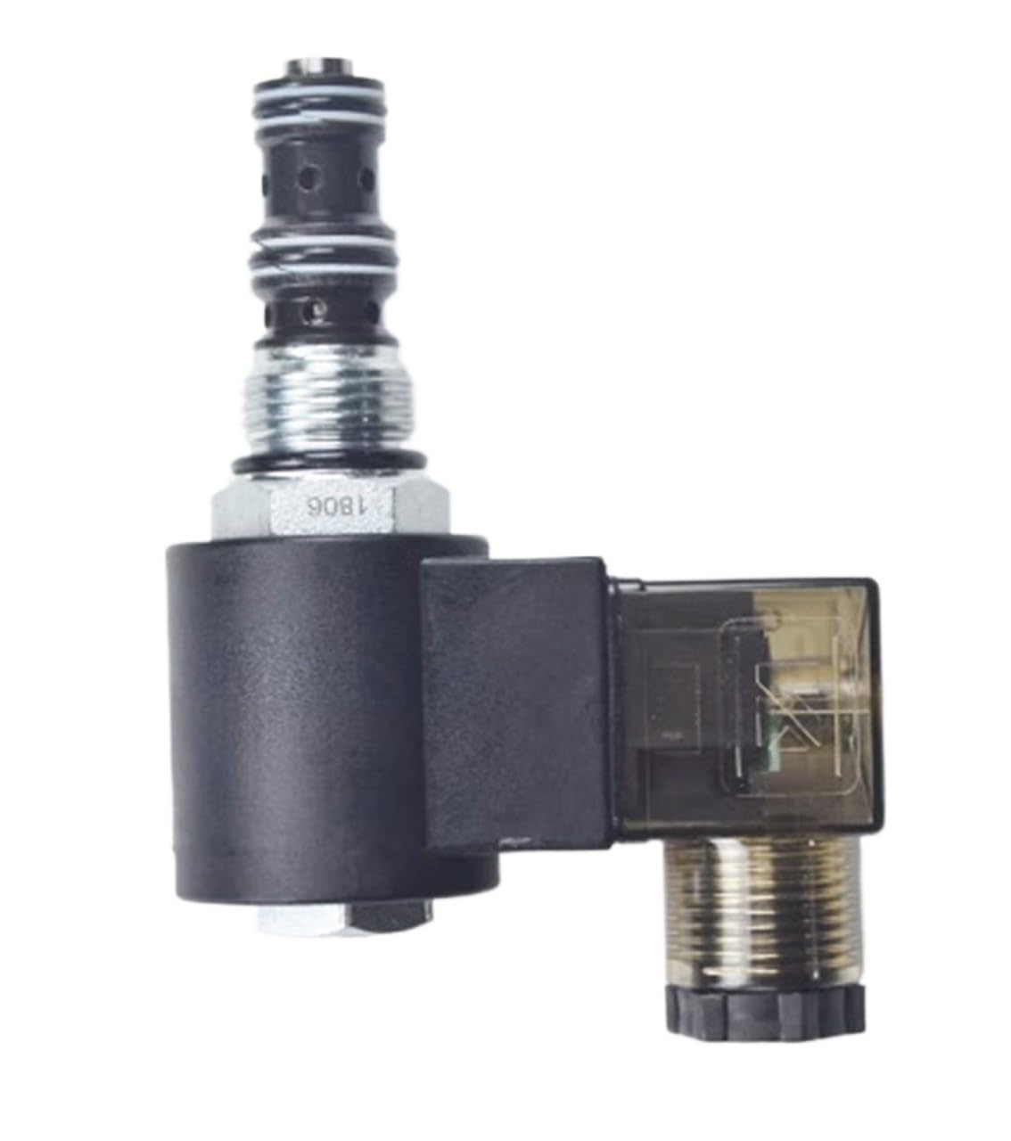 Huuoqiwy 12V Three Way Two Position Spool Type Plug-In Solenoid Valve Dhf08-232 Hydraulic Oil Pressure Valve Sv08-30(12V)