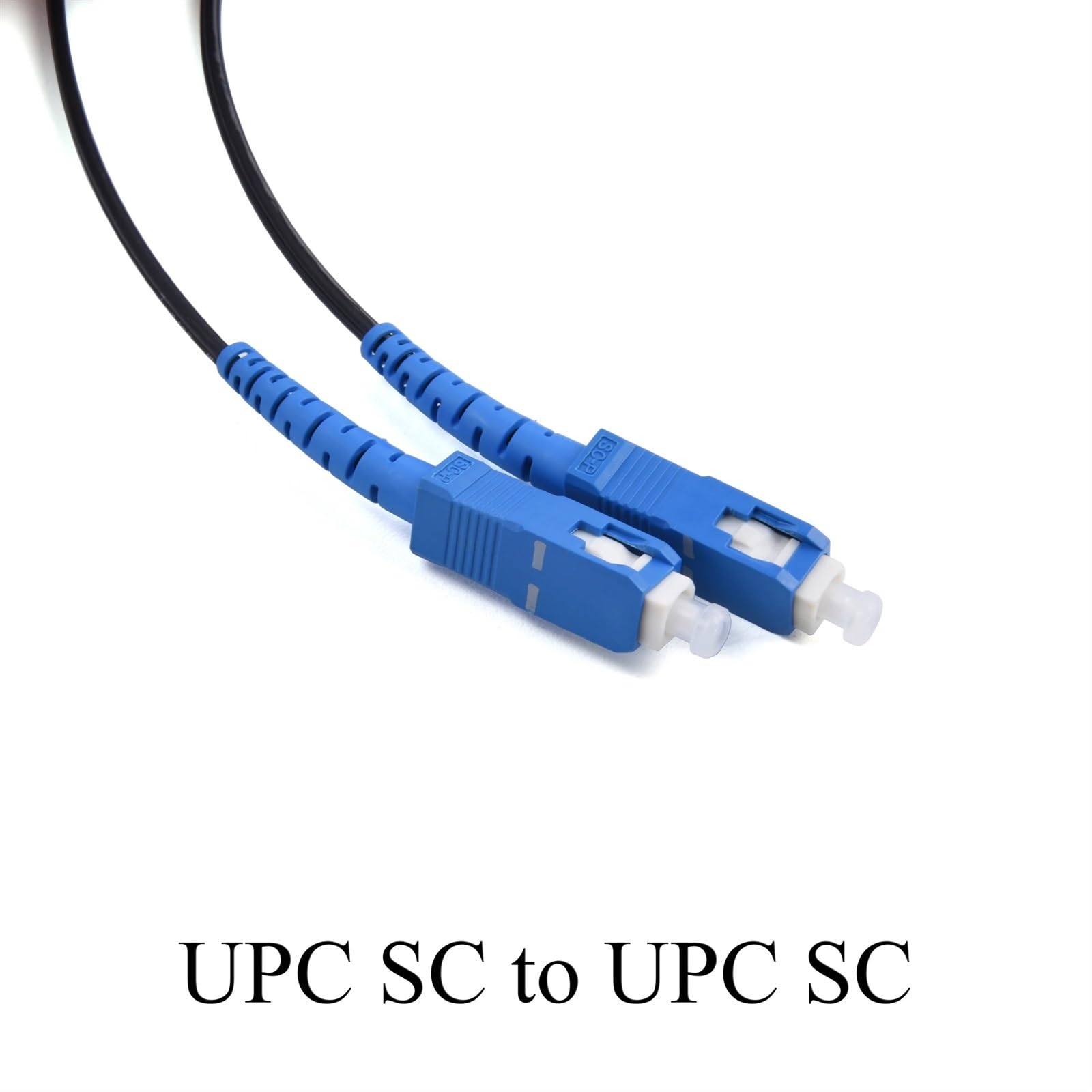 1 x przedłużacz światłowodowy UPC SC do SC, jednordzeniowy, jednomodowy, Simplex, zewnętrzny wewnętrzny kabel krosowy 10 m (na zewnątrz)