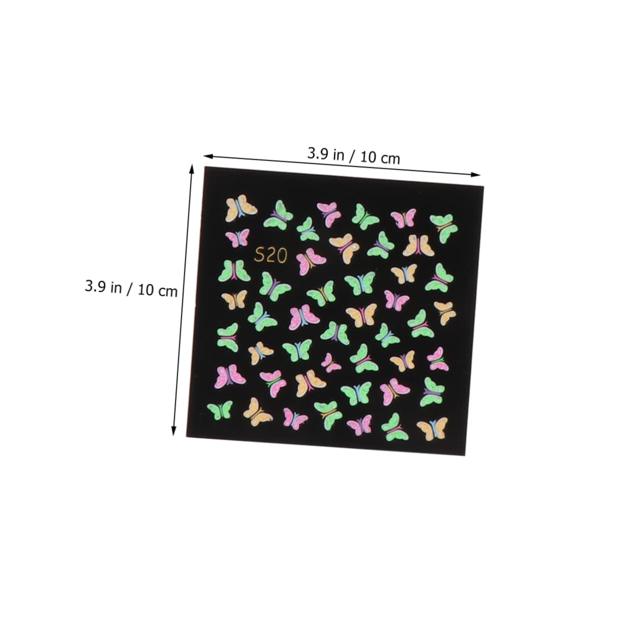 3 Set Sticker Per Unghie Fluorescenti Adesivi Nail Art Creativi Per Decorazioni Feste E Manicure Diy Per Donne E Ragazze Fogli*3