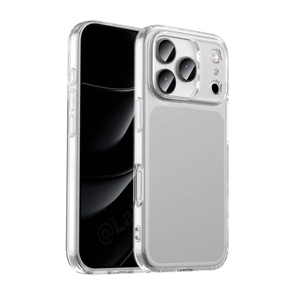 Zore Apple ile uyumlu iPhone 17 Pro Kılıf Zore Süper Silikon Kapak Şeffaf
