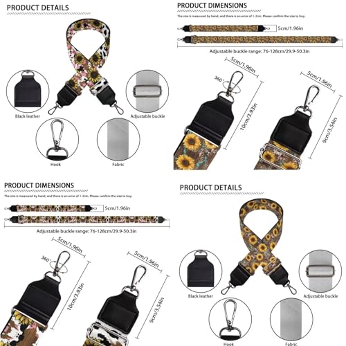 Women's Wide Strap Replacements, Adjustable Purse Strap Crossbody3