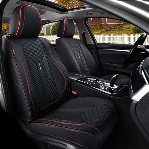Housses de siège de voiture imperméables Coverado en cuir noir pour une protection totale