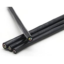 1/5/10m Silicone Rubber Shielded Cable 0.3 .5 .75 1 2 .5mm x 4 6Cores Insulated Flexible Copper High Temperature Wire0.5mm,10M_4 CORES