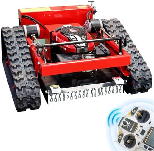 Top 5 Garden Grass Cutting Machines That Will Change Your Lawn Game 6 OKVEQUIP Remote Controlled Lawn Mower 45° Slope Capability, Adjustable Cutting Height, 196cc Engine Grass Cutting Machine for Garden Lawns Green Belts Orchards USA Stock