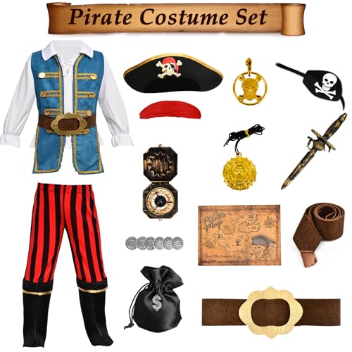 Disfraz Infantil Pirata 19 Piezas miniatura 4