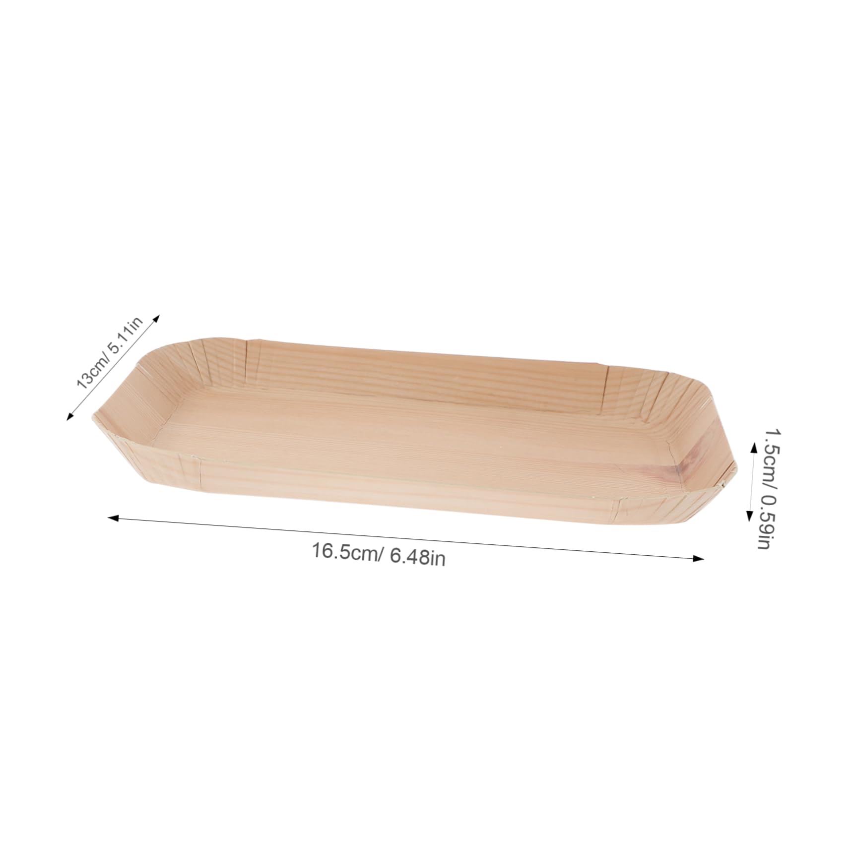 GRIRIW 10Pcs Disposable Party Plates Uncoated Paper Food Trays for Snacks Desserts and Festive Gatherings Design for Easy Cleanup