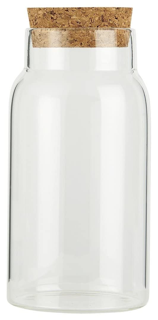 Ib Laursen Multi-Coloured Glass Jug With Cork Lid 270 Ml Height 13.2 X 6.2 Cm