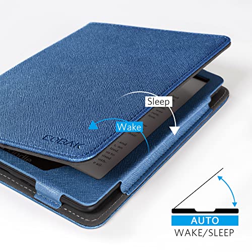 Image of CoBak Case with Stand for Kindle Paperwhite - Durable PU Leather Cover with Auto Sleep Wake, Card Slot, Hand Strap Feature - Fits Kindle Paperwhite 11th Generation 6.8 inch Signature Edition 2021 Released