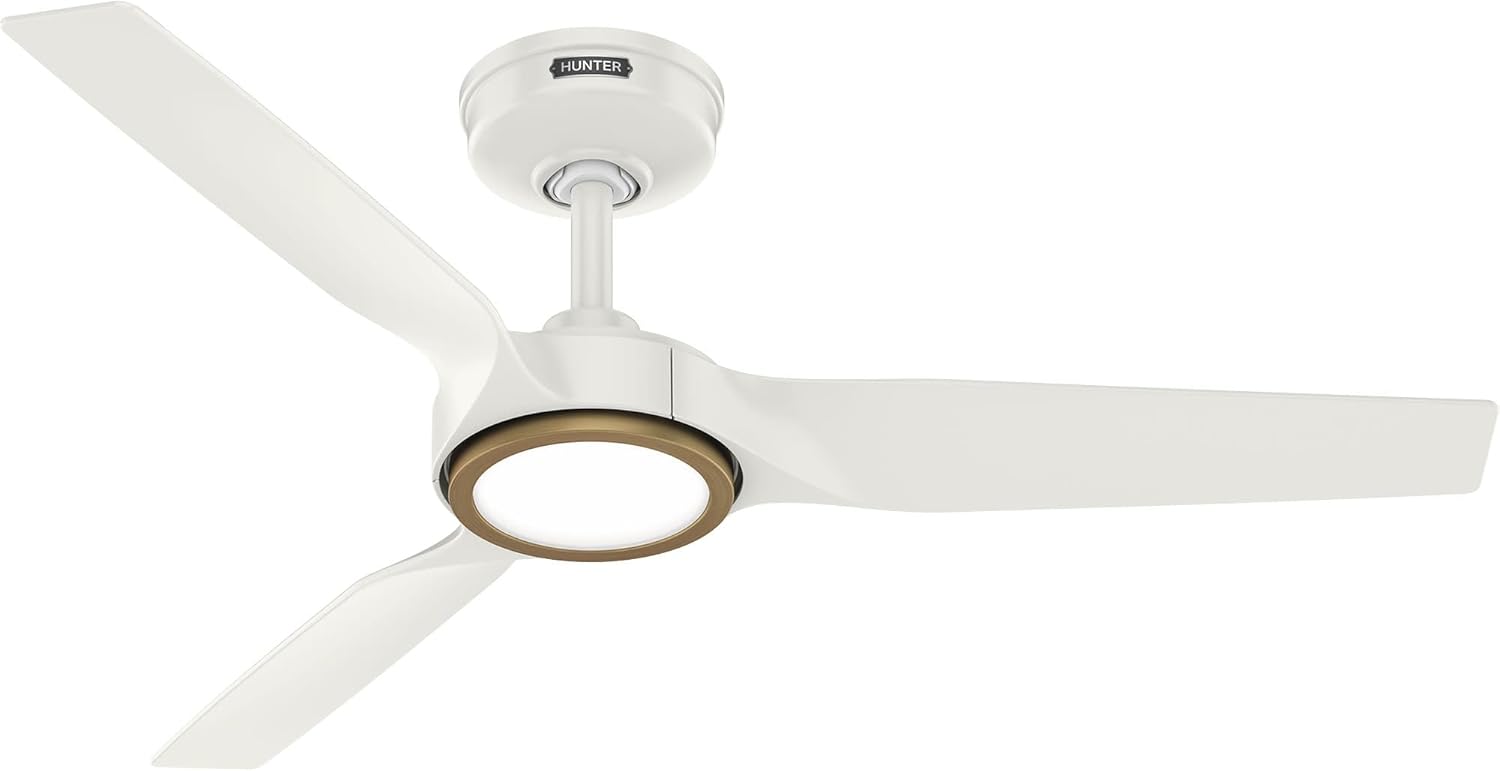 Hunter ZenTech 44 Inch Smart Ceiling Fan with LED Light for Bedroom, Indoor/Outdoor Damp Rated, 3-Blade, Fresh White, Wi-Fi Enabled, Compatible with Alexa, Google & Apple 3 51Zs2D7kGmL. AC SL1500