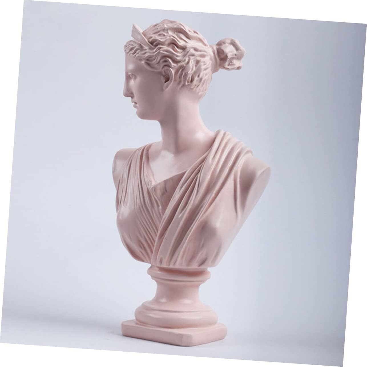Happyyami Nordic Bust Statue 1 Piece Resin Decor for Home and Office Character Sculpture for Elegant Desktop Ornament