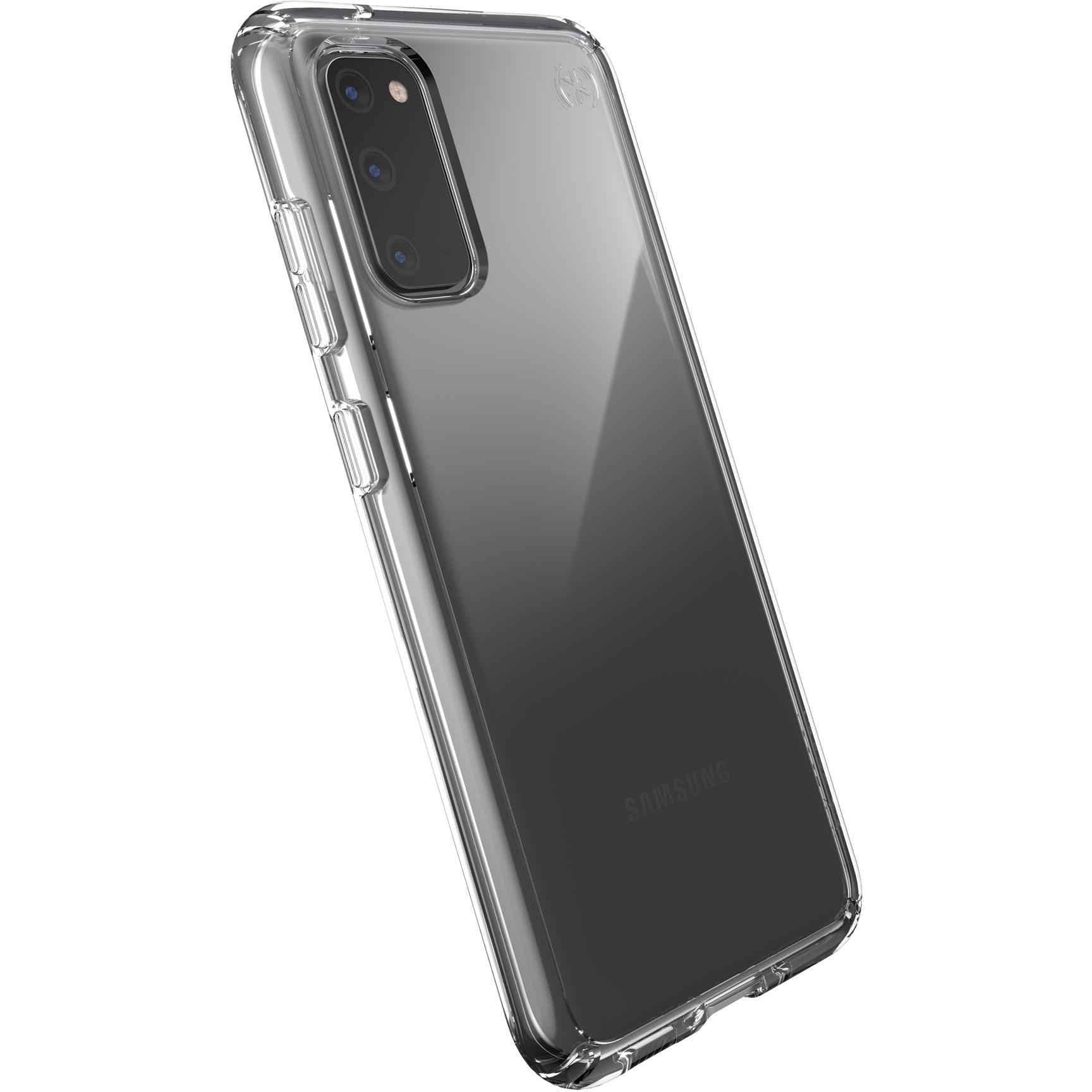 Speck Products Presidio Perfect-Clear Samsung Galaxy S20 Case, Clear/Clear