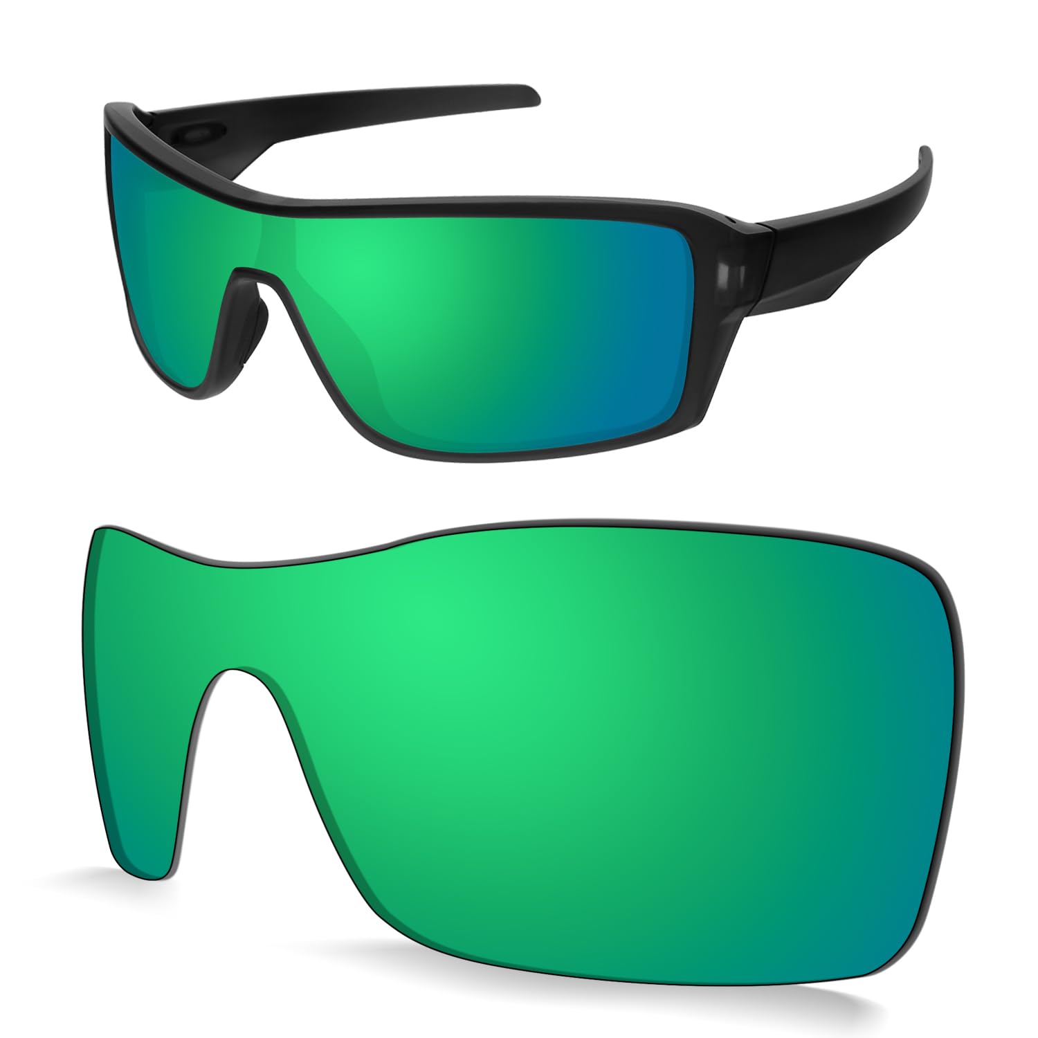 Lentes de repuesto de 1,5 mm compatibles con gafas de sol Oakley Ridgeline OO9419, antiarañazos