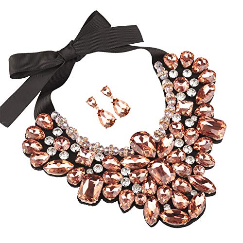 Holylove Statement Necklace Costume Jewelry Sets for Women with Earrings
