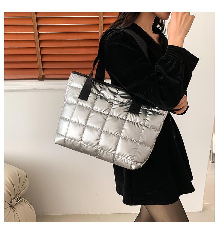 Bolsa Tote Acolchada SMAROICE Negra con Cierre miniatura 7