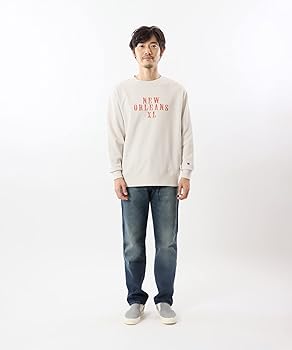 Amazon.co.jp: [チャンピオン] トレーナー 長袖 丸首 コットン