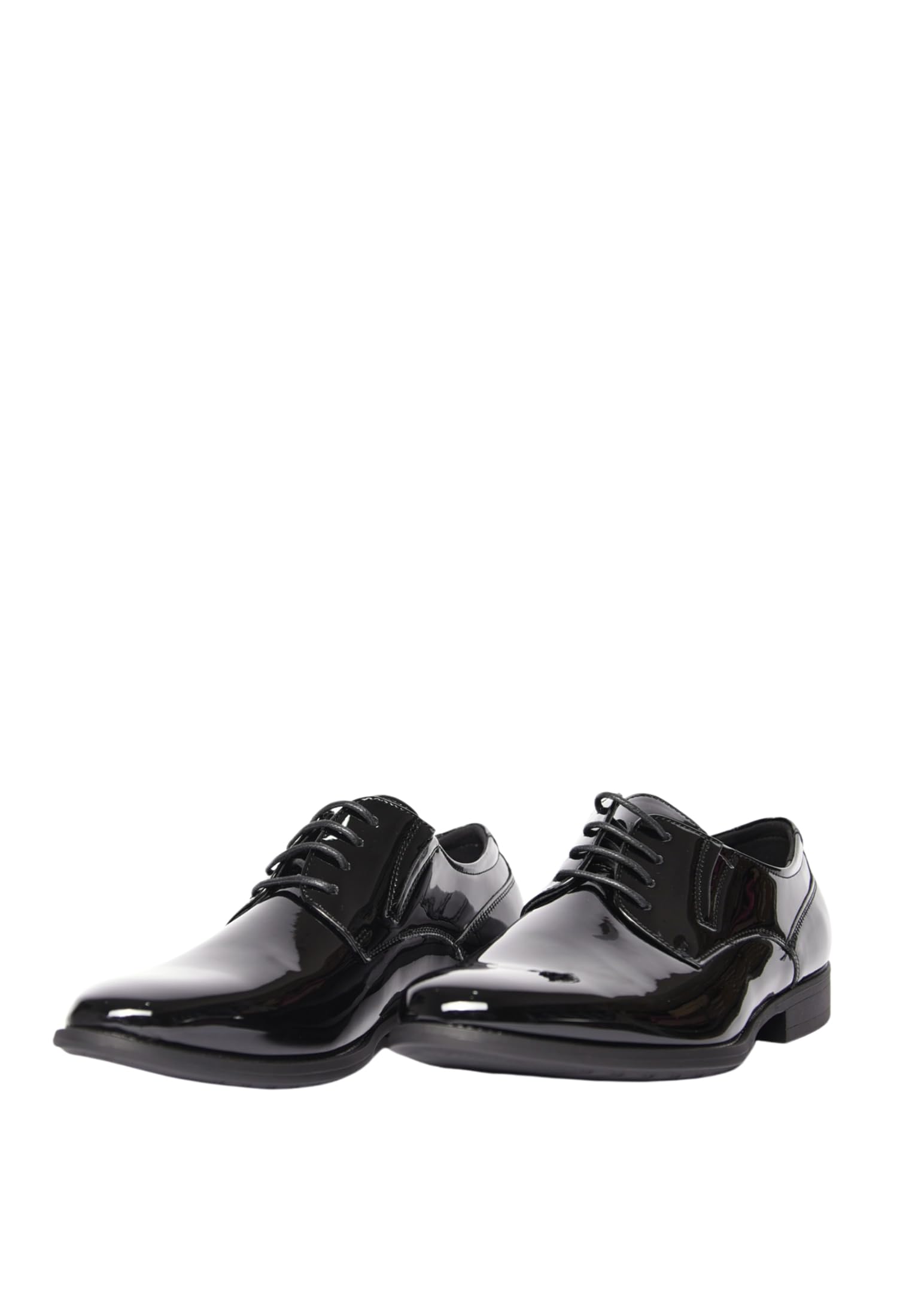 Scarpe Uomo Eleganti Lucide Inglesine Derby con Lacci Verniciate
