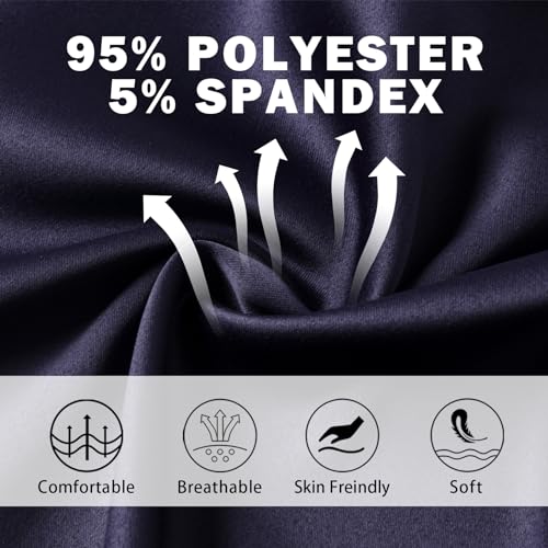 Mud Kingdom Mens Satin Pajamas Set Silk Button-Down PJs Sets Soft Lounge Sets Classic Sleepwear Home Set4