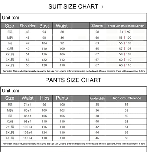 Blazer de Costume pour Hommes Slim Fit Tuxedo Tux Costumes Costume De Fête De Mariage Veste + Pantalon + Cravate + Joint De Taille (sans Gilet) (Blanche,XL), Blanc - Image 7