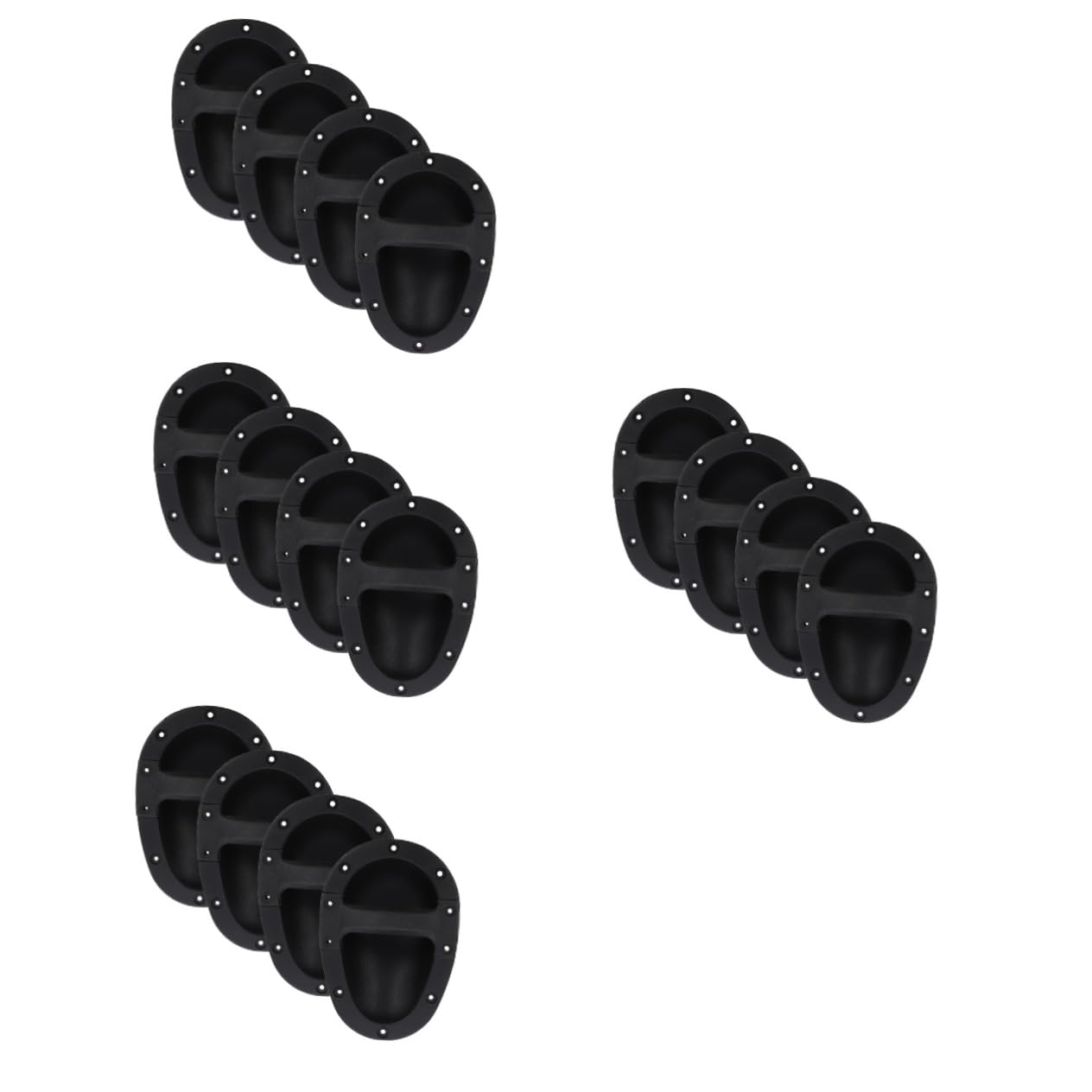 DOITOOL 4sets Guitar Amplifier Handle Replacement Speaker Handle Part Lightweight Plastic for Easy Installation 4pcs*4