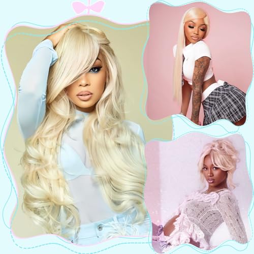 AAY 613 Lace Front Wig Human Hair Blonde Wig Human Hair 613 HD Lace Frontal Wigs Human Hair 200 Density 13x6 Blonde Body Wave Lace Front Wigs Human Pre Plucked 20 Inch