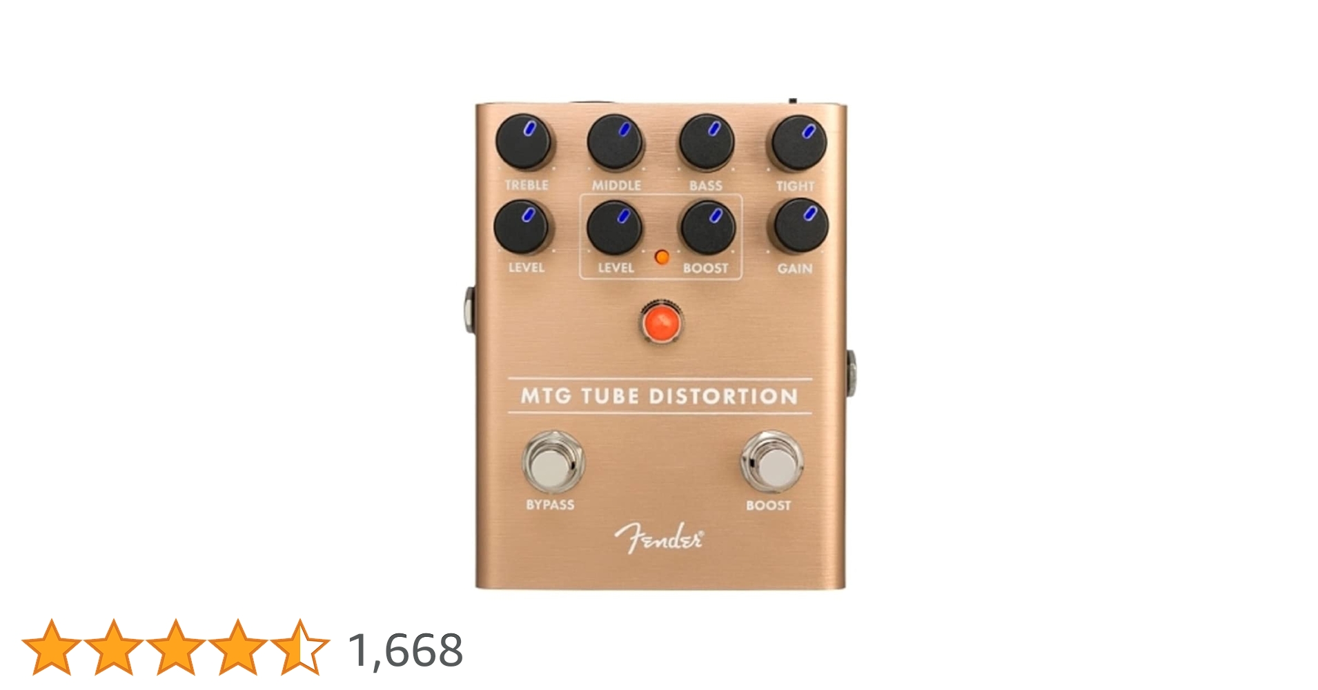 Fender Overdrive Chorus Distortionペダル他 Fender コーラス、トレモロなど6つの新たなエフェクターペダルを