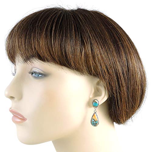 Spiny Oyster Turquoise Earrings in 925 Sterling Silver (Select style)3