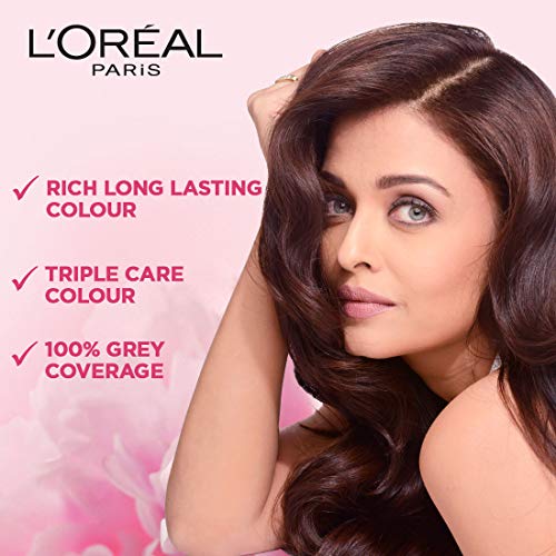 Image of L'Oreal Paris Excellence Creme Hair Color, 4 Natural Dark Brown, 72ml+100g and L'Oreal Paris Casting Creme Gloss, Medium Brown 500, 87.5g+72ml